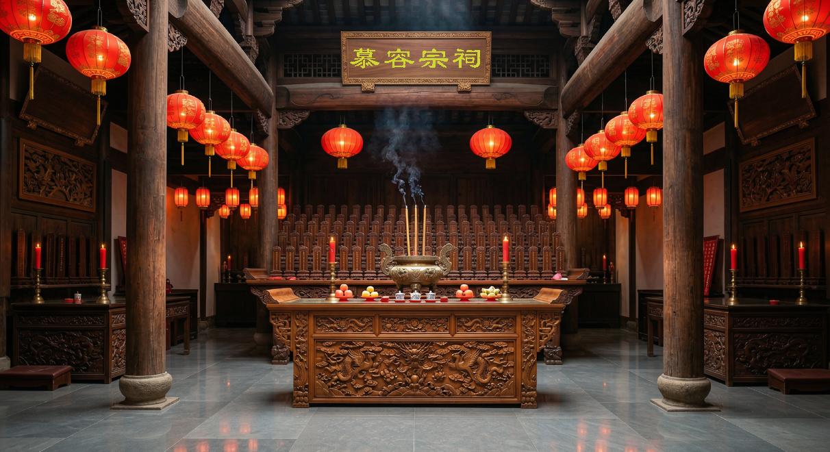 慕容宗祠 — 祭祖祠堂场景